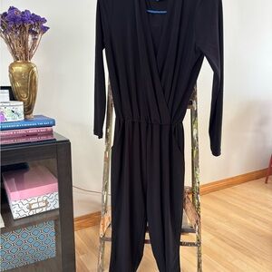 Black V-Neck Jumpsuit